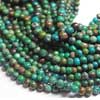Natural Green Chrysocola Smooth Polished Round Ball Beads 14 Inches Strand - Size 5MM 